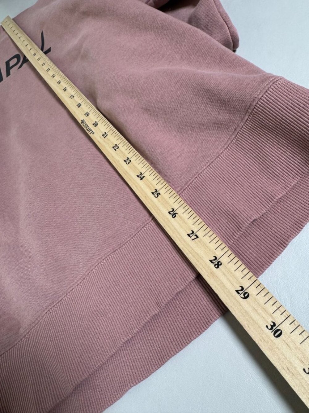 Municipal Mauve Pink Crewneck Sweatshirt Men size XL Cotton Blend Athleisure - Picture 5 of 12